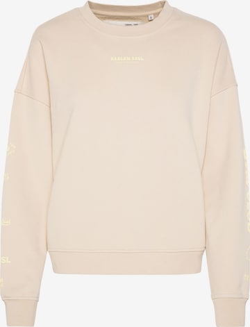 Harlem Soul Sweatshirt 'Luna' in Beige: predná strana