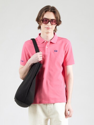 La Martina Poloshirt in Pink: Vorderseite