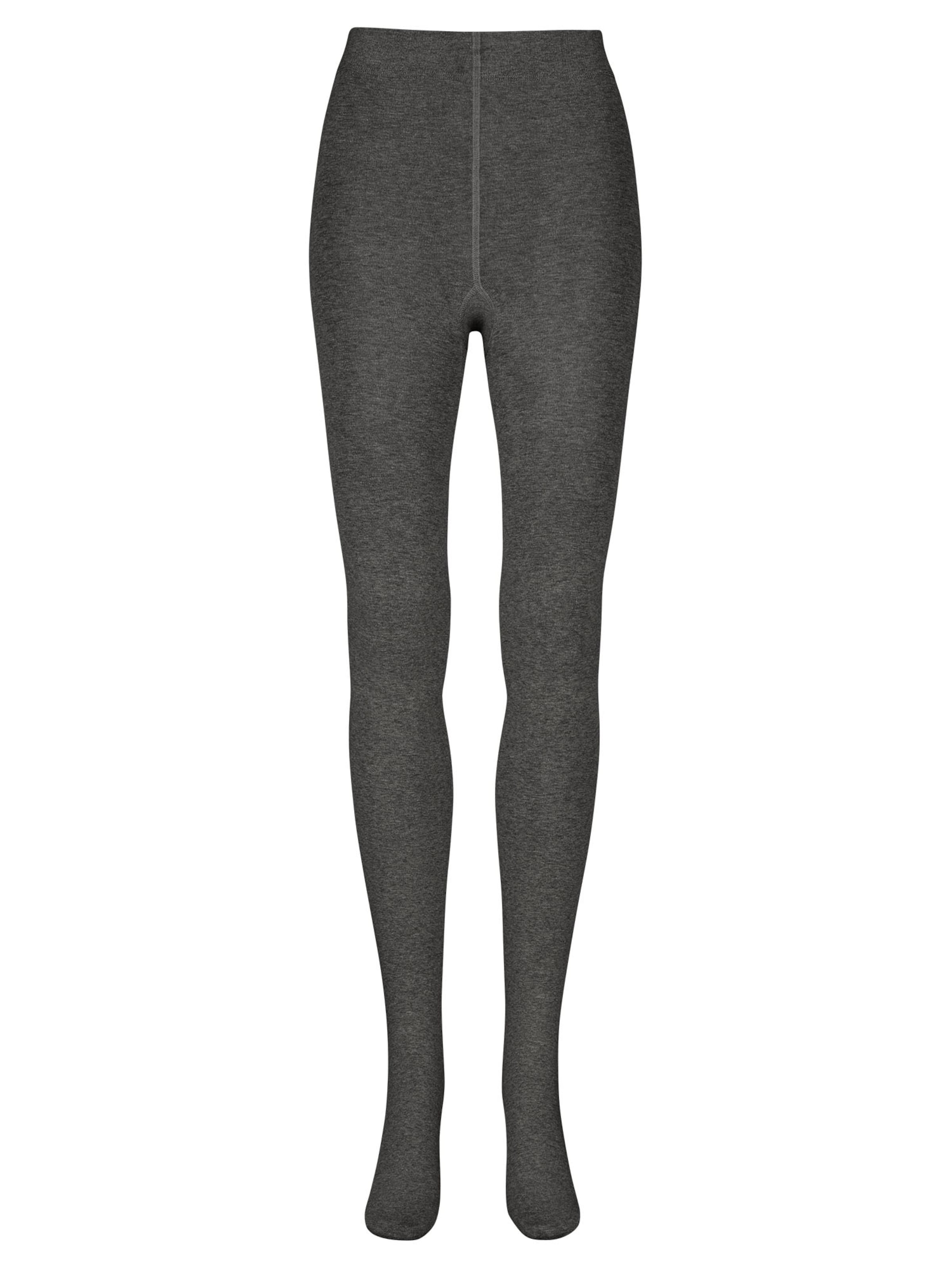 Collants ' Flauschige Baumwolle ' Nur Die en gris : devant