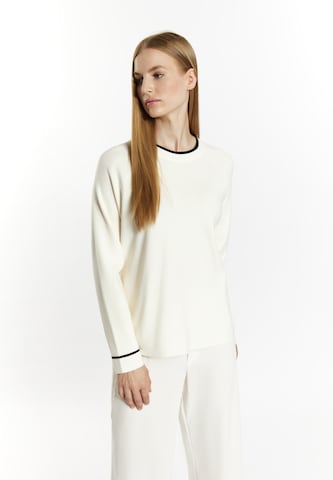 DreiMaster Klassik Sweater 'Baradello' in White: front