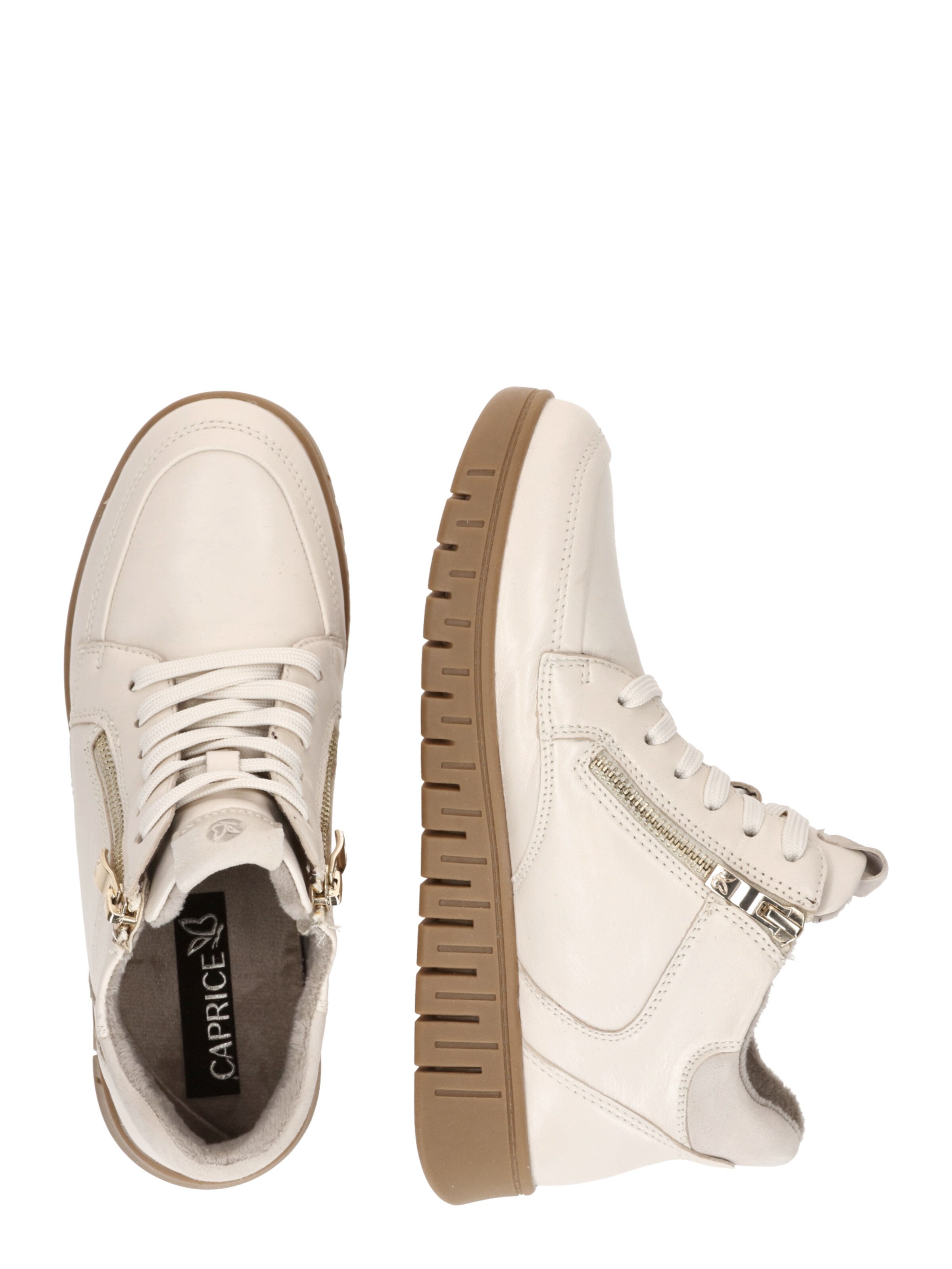 CAPRICE Ботинки на шнуровке 'FINA' в Белый