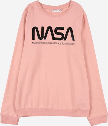 NAME IT Mikina 'NASA' – pink: přední strana