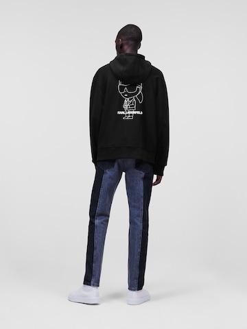 juoda Karl Lagerfeld Megztinis be užsegimo ' Ikonik'