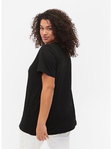 Zizzi Shirt in Schwarz
