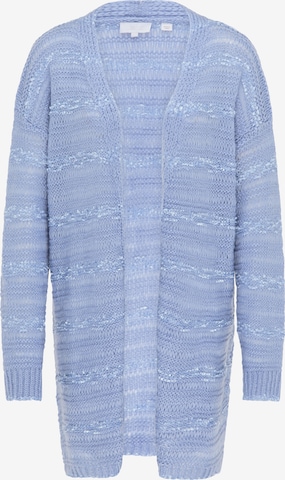 usha WHITE LABEL Knit Cardigan in Blue: front