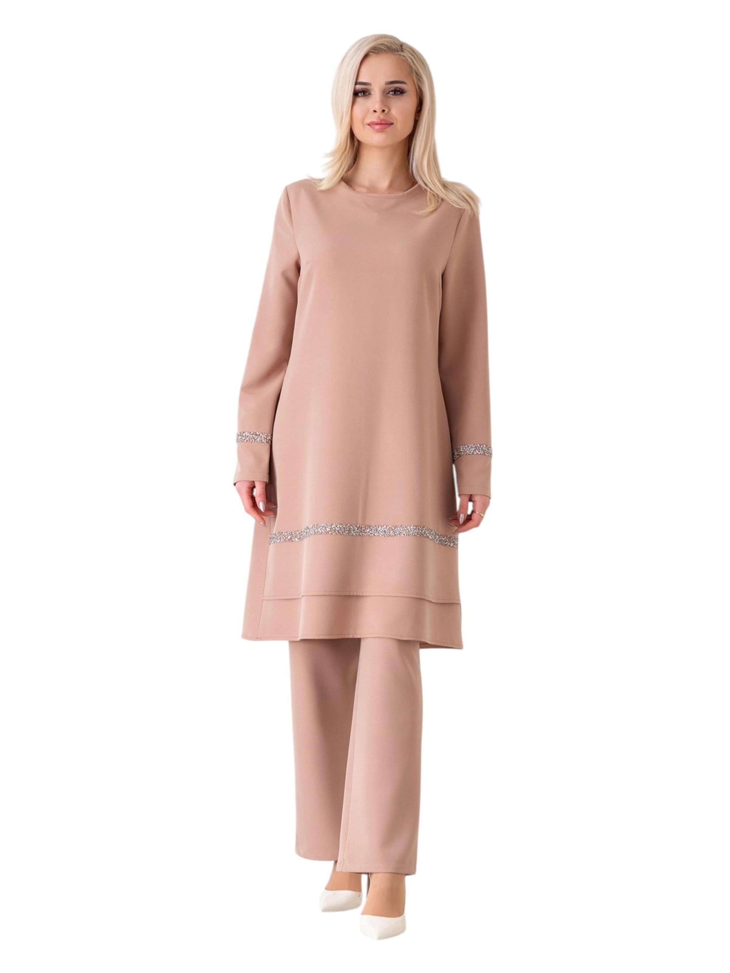 fashionshowcase Hosenanzug 'NEVRA'‌‌‌‌‌‌‌ in Beige