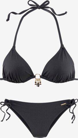 Bruno Banani LM Triangle Bikini in Black: front