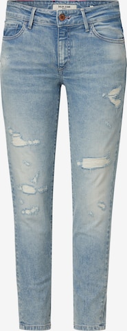 Coupe slim Jean Salsa Jeans en bleu : devant