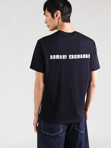 ARMANI EXCHANGE Tričko - Modrá: predná strana