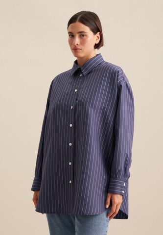SEIDENSTICKER Blouse 'Schwarze Rose' in Blue: front