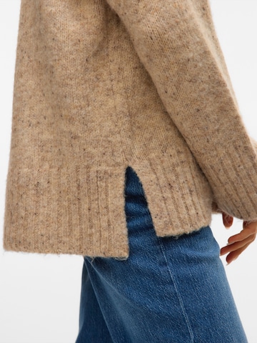 VERO MODA Pullover 'VMINGRID' i beige