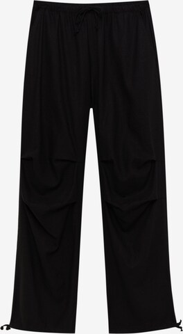 Pull&Bear Trousers in Black: front