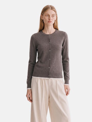 Dine'n'Dance Gebreid vest 'Caya' in Bruin: voorkant
