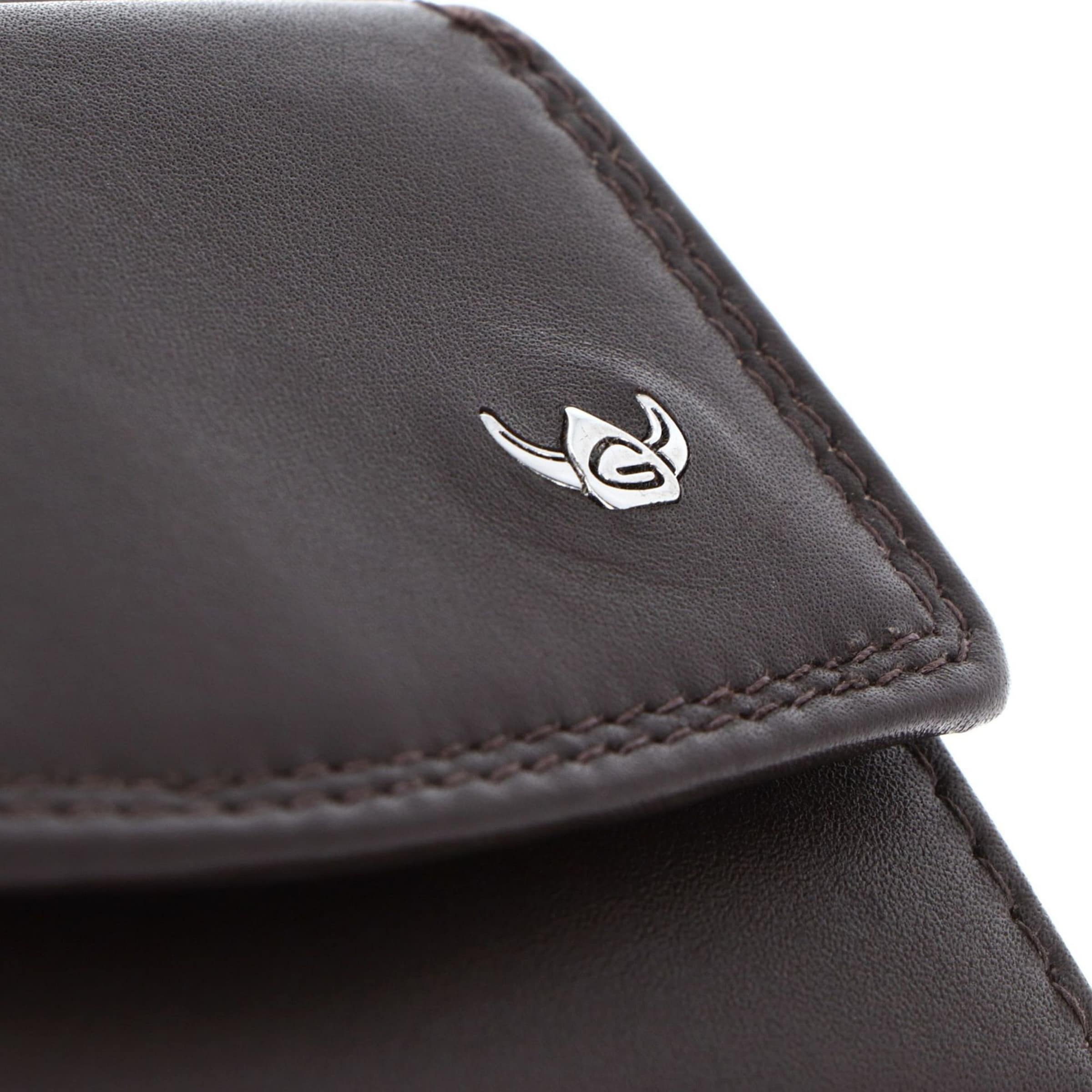 Porte-monnaies 'RFID' GOLDEN HEAD en marron