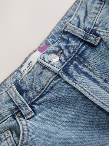 évasé Jean Next en bleu