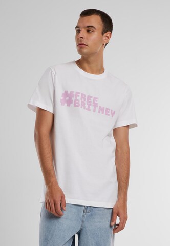 Merchcode Shirt 'Free Britney' in Wit