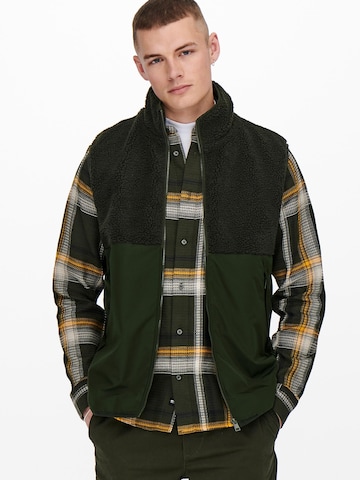 Gilet 'Ben' Only & Sons en vert