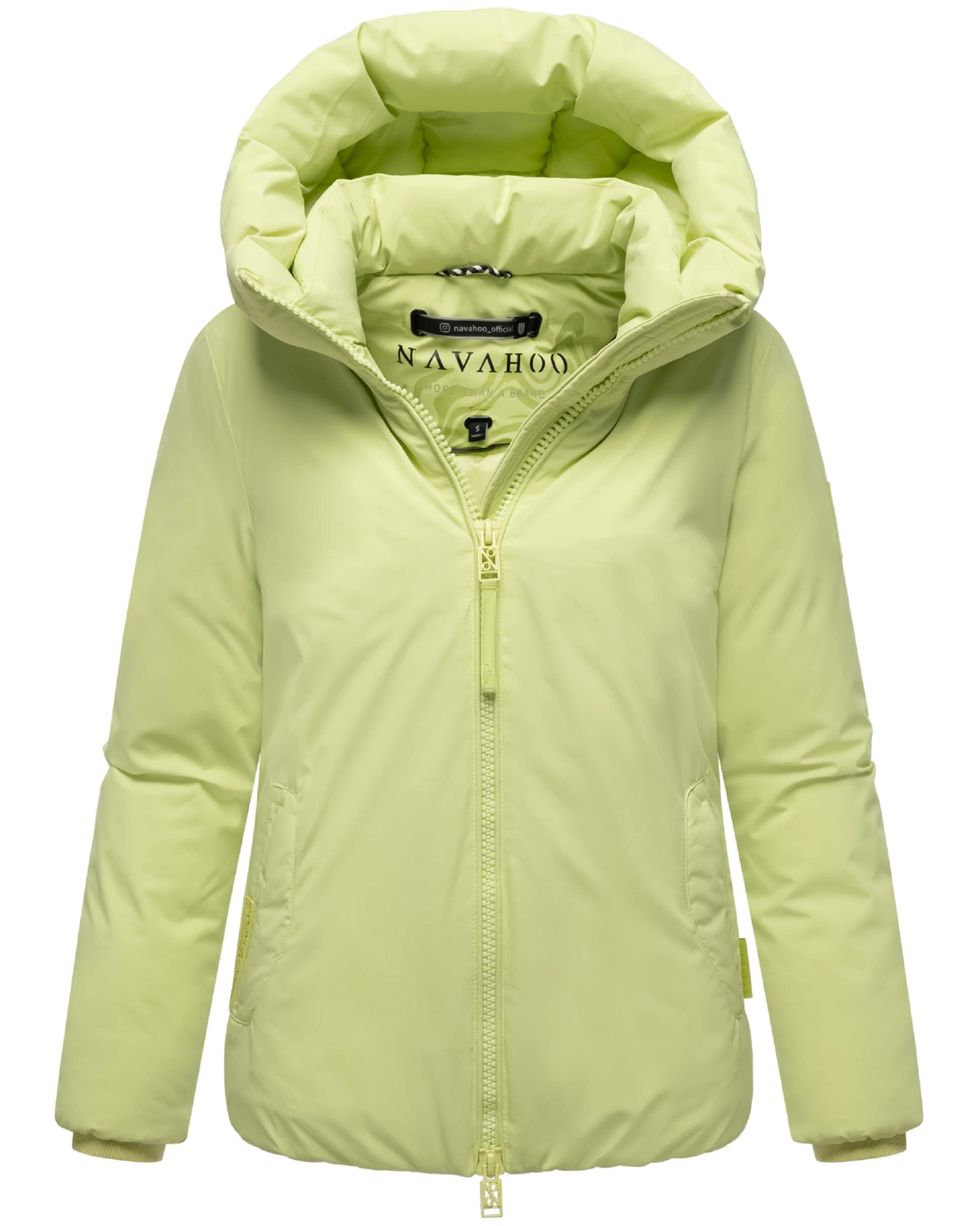 NAVAHOO Vinterjakke 'Blütenlicht 14' i grøn: forside