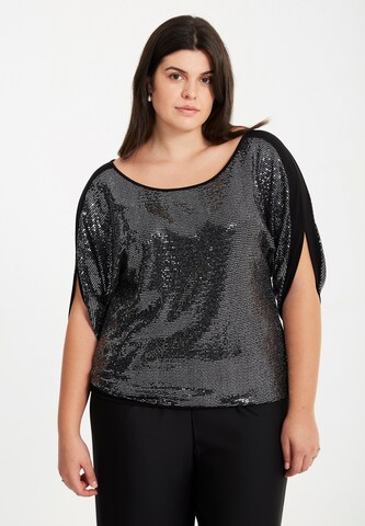 SPGWOMAN Blouse in Zwart: voorkant