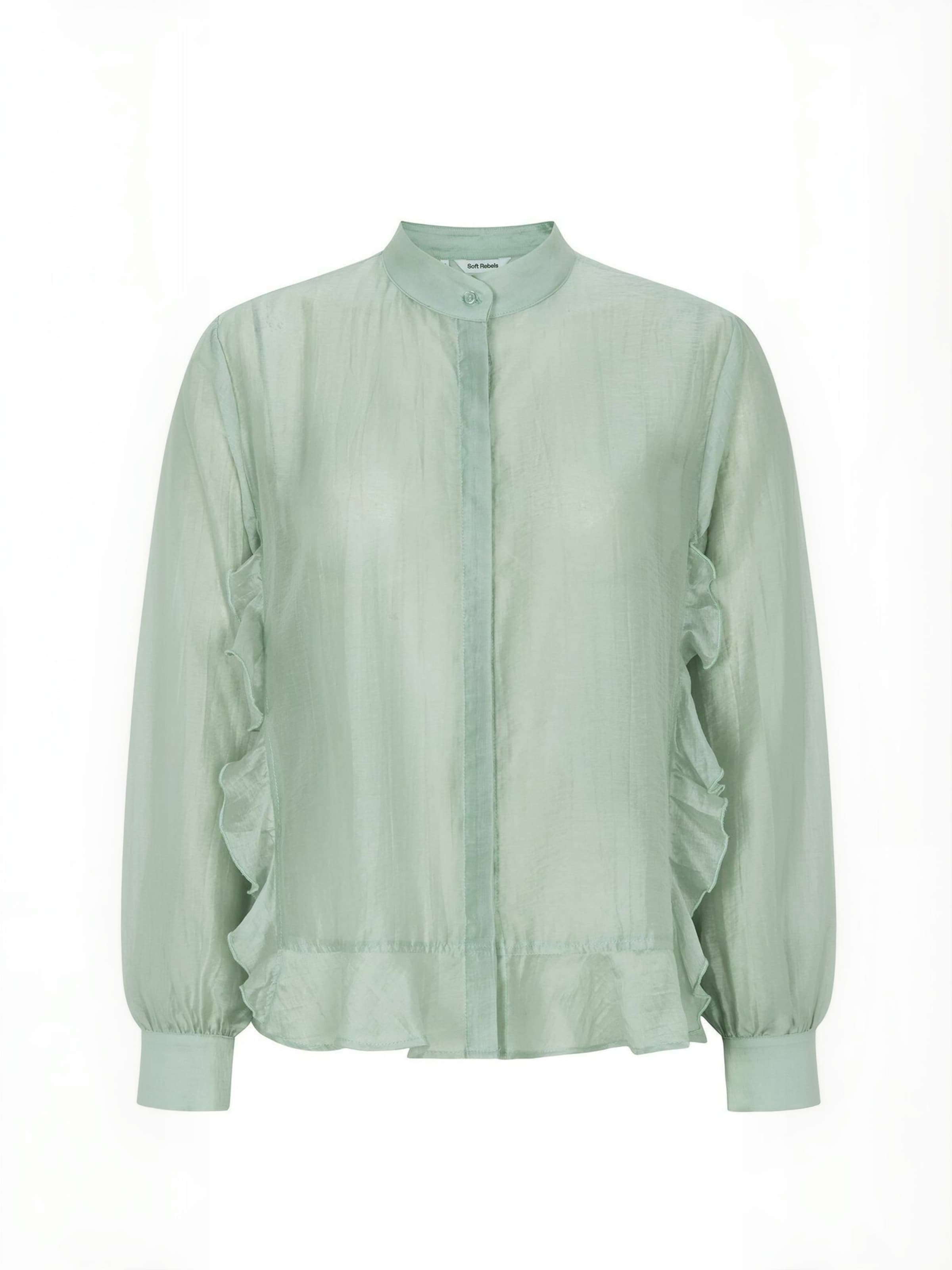 Soft Rebels Shirt ' SRRachel ' in Grün: Vorderseite