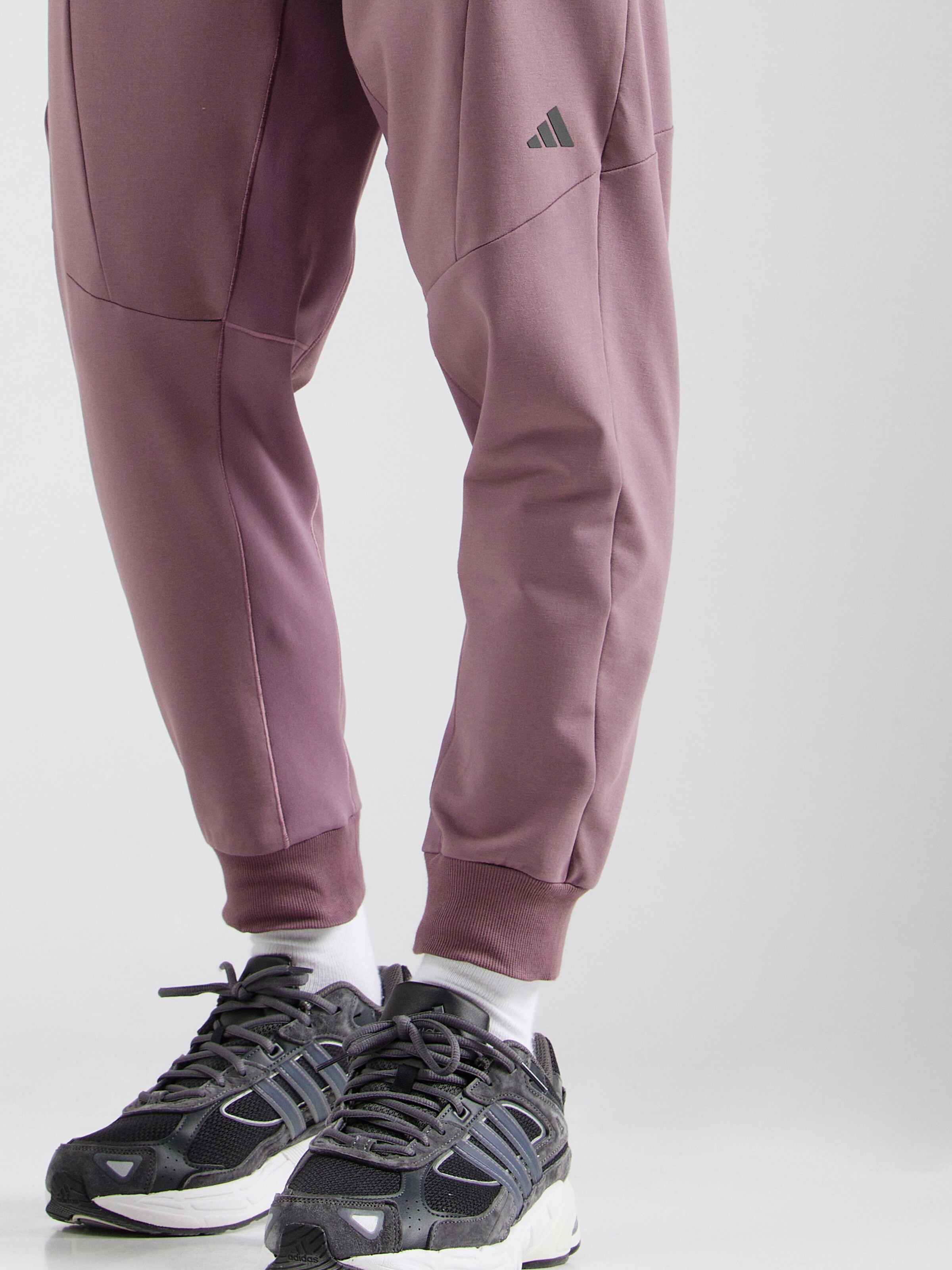 ADIDAS PERFORMANCE Tapered Workout Pants Designed For Training in Mauve ABOUT YOU