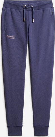 Superdry Slim fit Pants in Blue: front