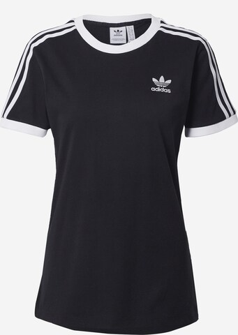 ADIDAS ORIGINALS T-shirt 'Adicolor Classics 3-Stripes' i svart: framsida