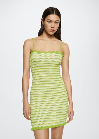 MANGO Summer Dress 'Coyote' in Green: front