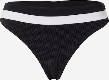 Slip costum de baie de la Seafolly pe negru: față