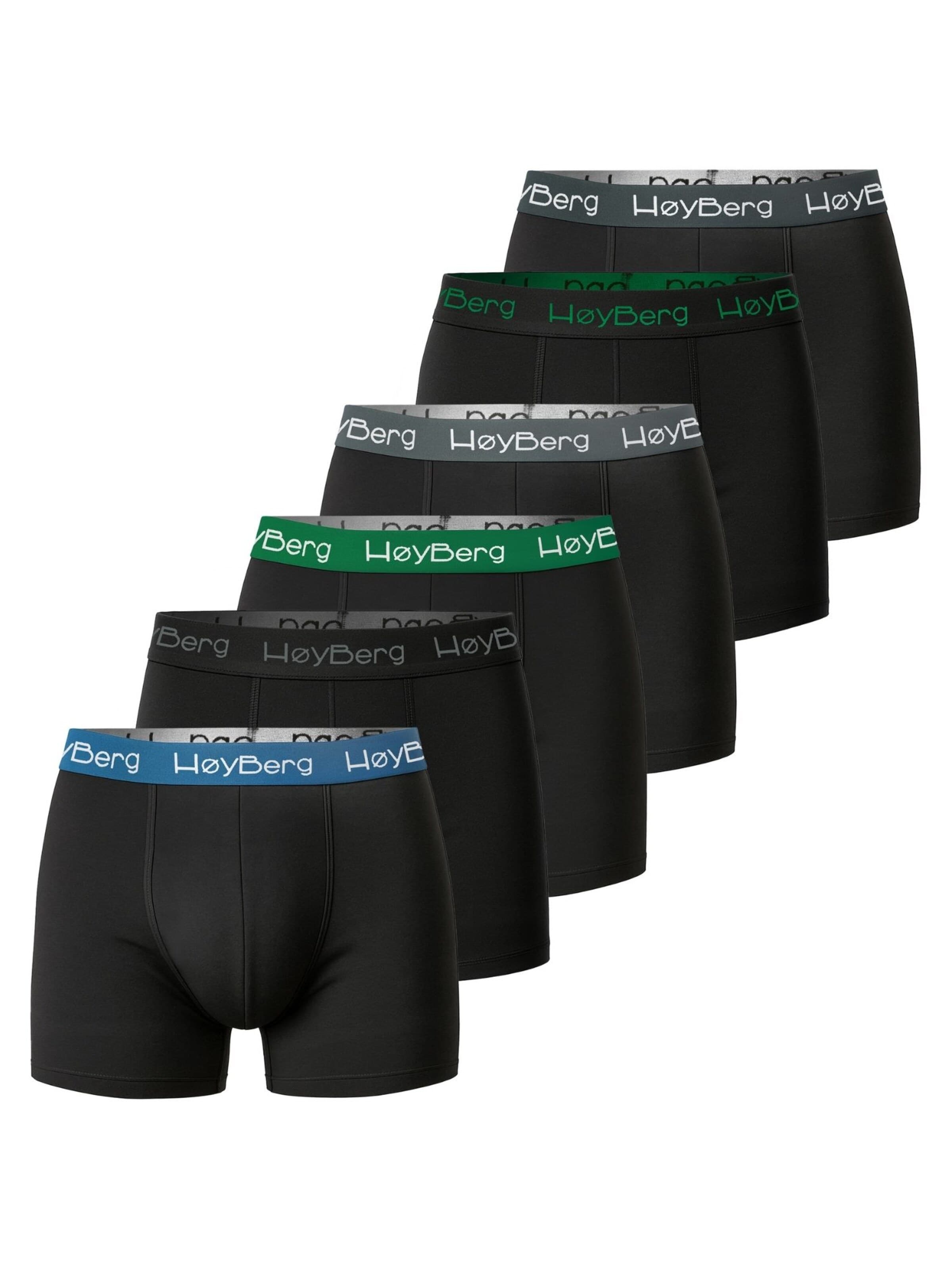 HøyBerg Boxer shorts in Black: front