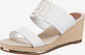 TOMMY HILFIGER Mules in White: front