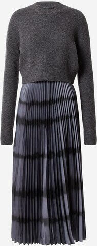 AllSaints Kleid + Pullover 'CURTIS' in Grau: predná strana