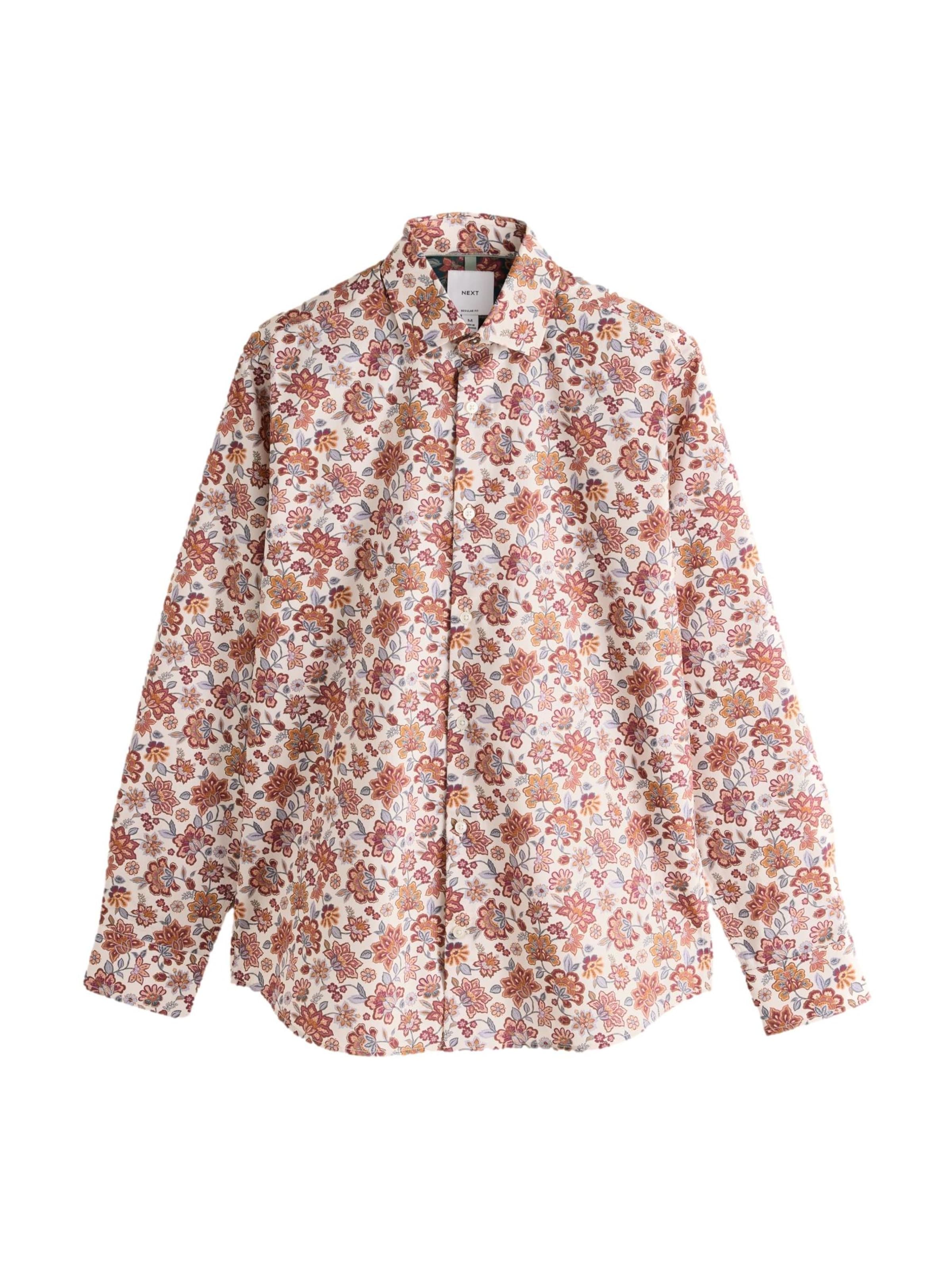 Coupe regular Chemise Next en beige : devant
