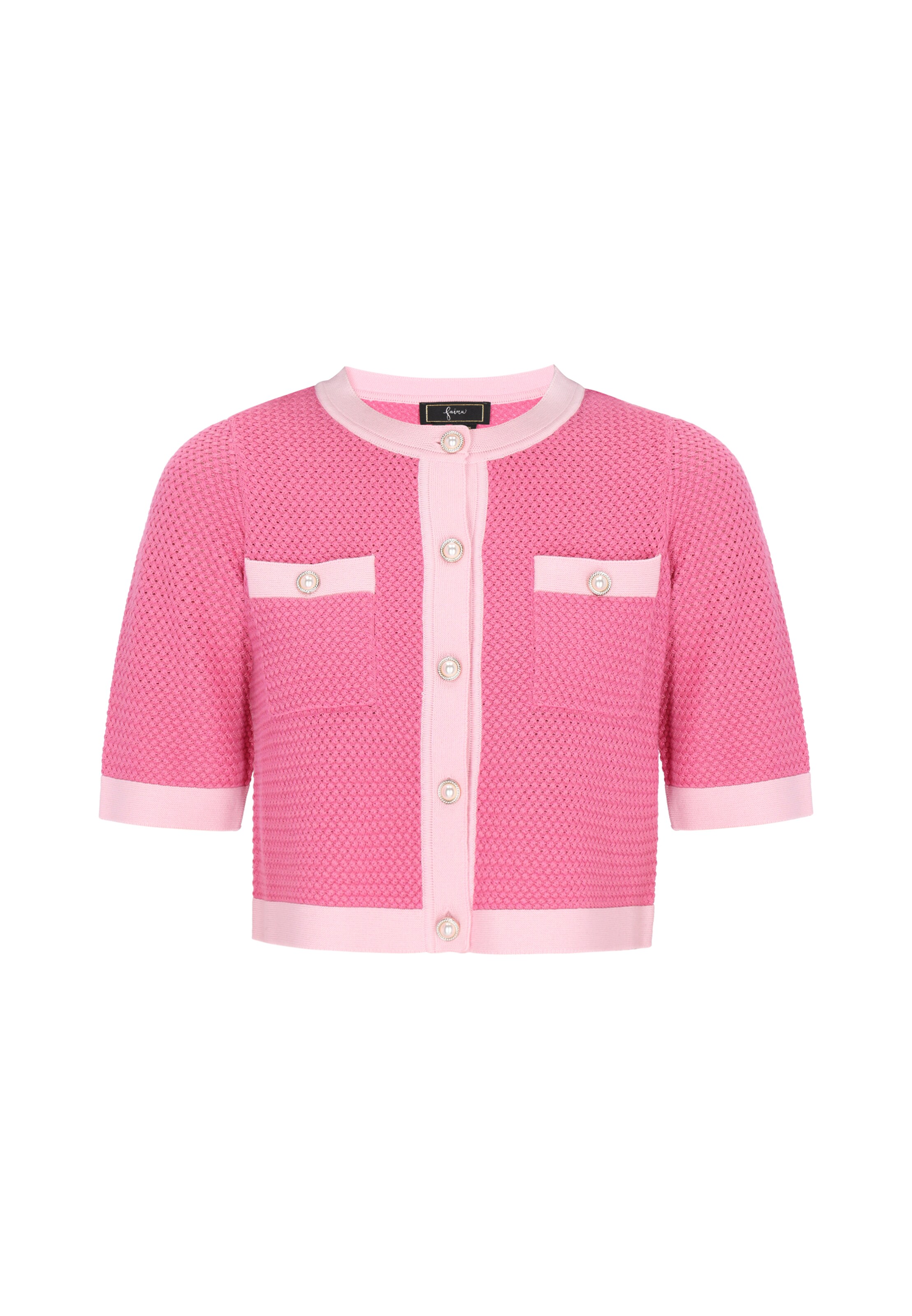 faina Strickjacke in Pink: Vorderseite