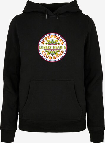 Merchcode Sweatshirt 'Beatles - St Peppers Lonely Hearts' in Zwart: voorkant