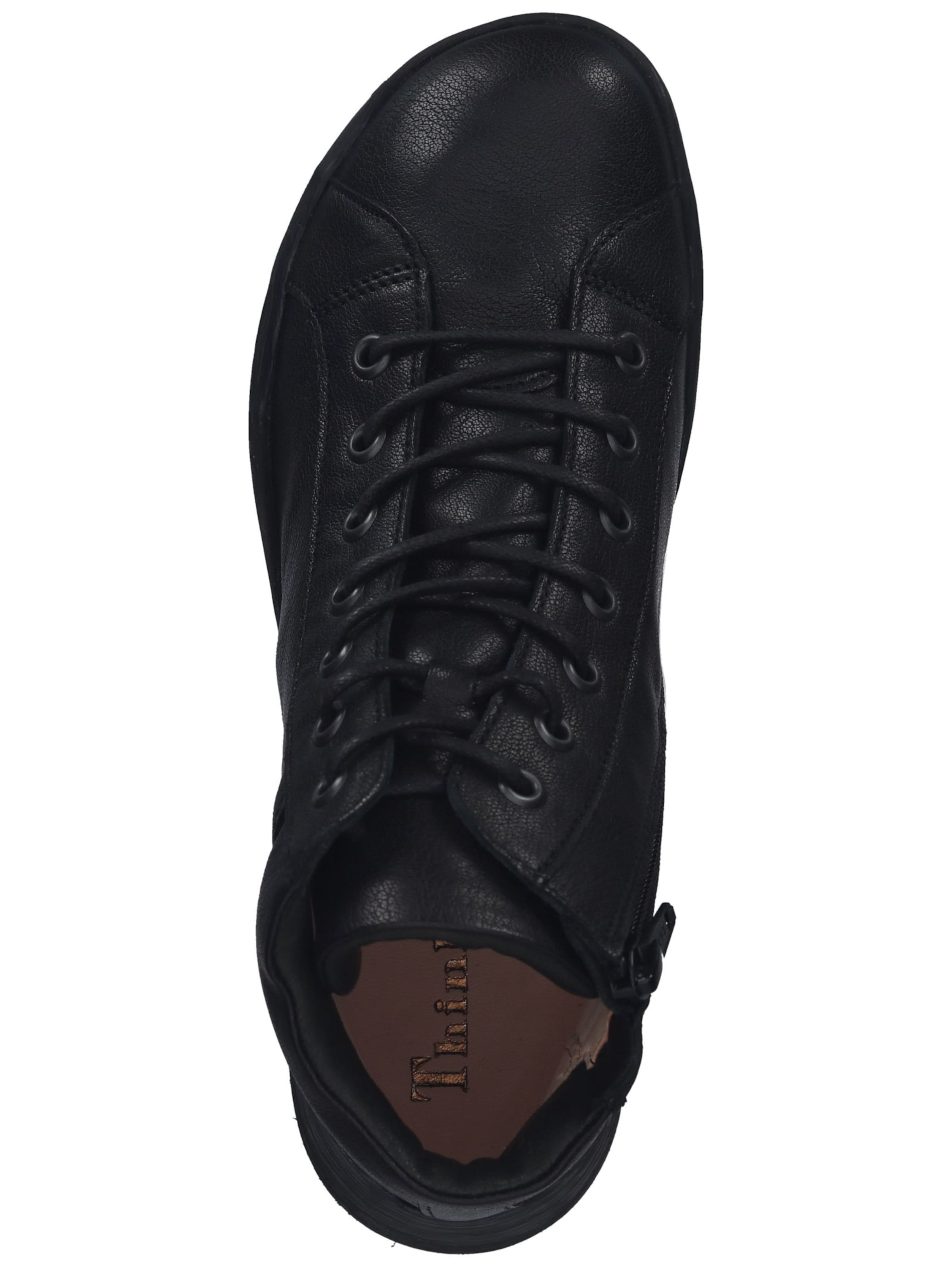 THINK! Lace-Up Ankle Boots in Black