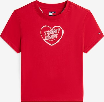 Tommy Jeans Särk 'HEART', värv punane: eest vaates