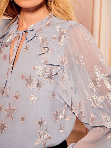 love & roses Blouse in Blue