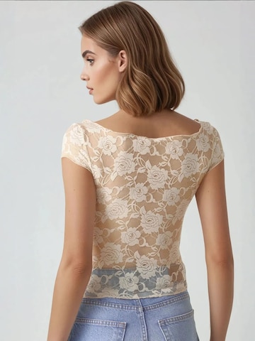 T-shirt 'Pika' Hiccup en beige