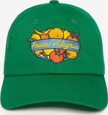 Cappello da baseball di Thinking MU in verde: frontale