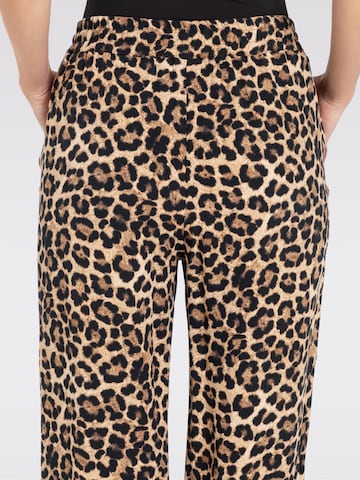 MAC Wide leg Pants 'Chiara' in Brown