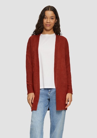 QS Strickjacke in Rot: Vorderseite