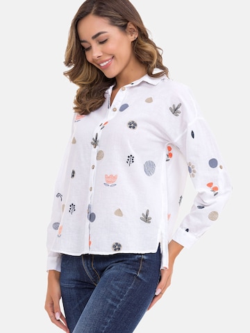 CIPO & BAXX Blouse 'WH130' in Wit