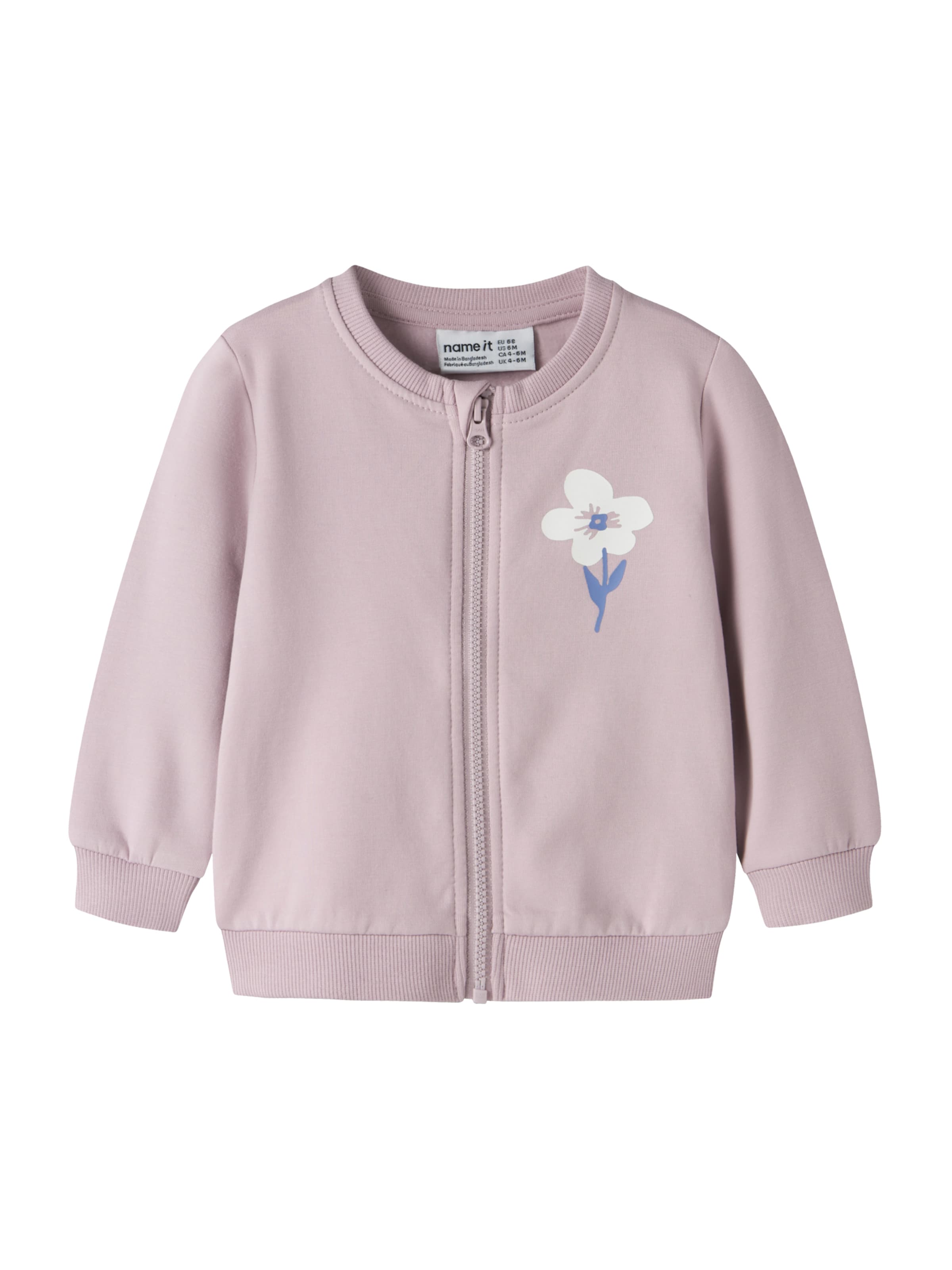 NAME IT Zip-Up Hoodie 'NBFVRILLIE' in Pink: front