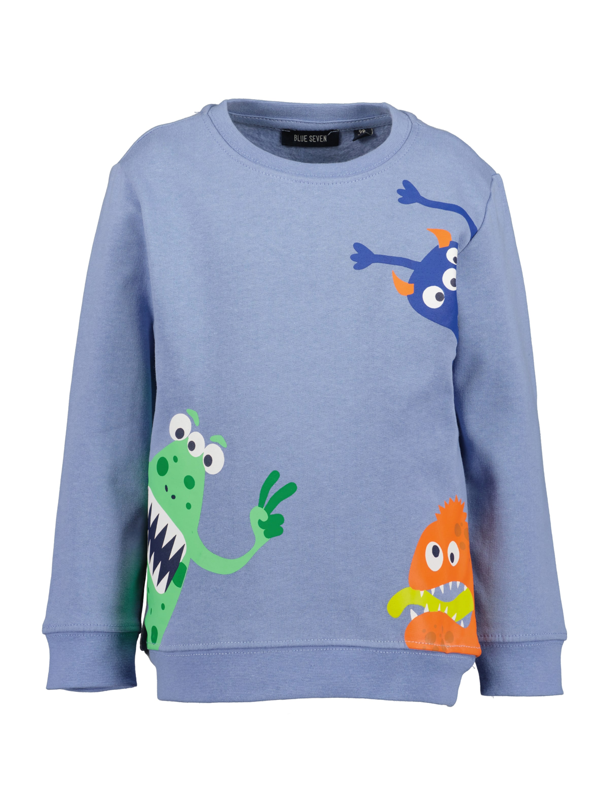 BLUE SEVEN Mikina – modrá: přední strana