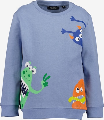 BLUE SEVEN Collegepaita värissä sininen: etupuoli