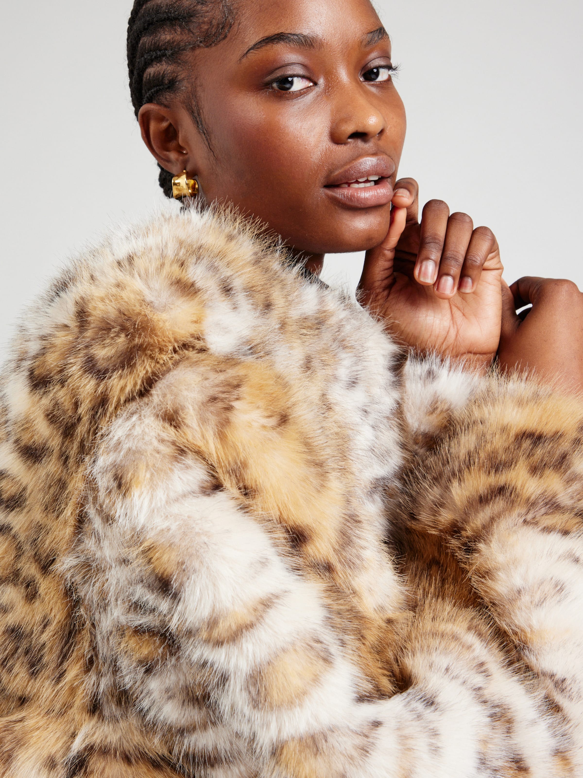 Monki fur jacket hot sale