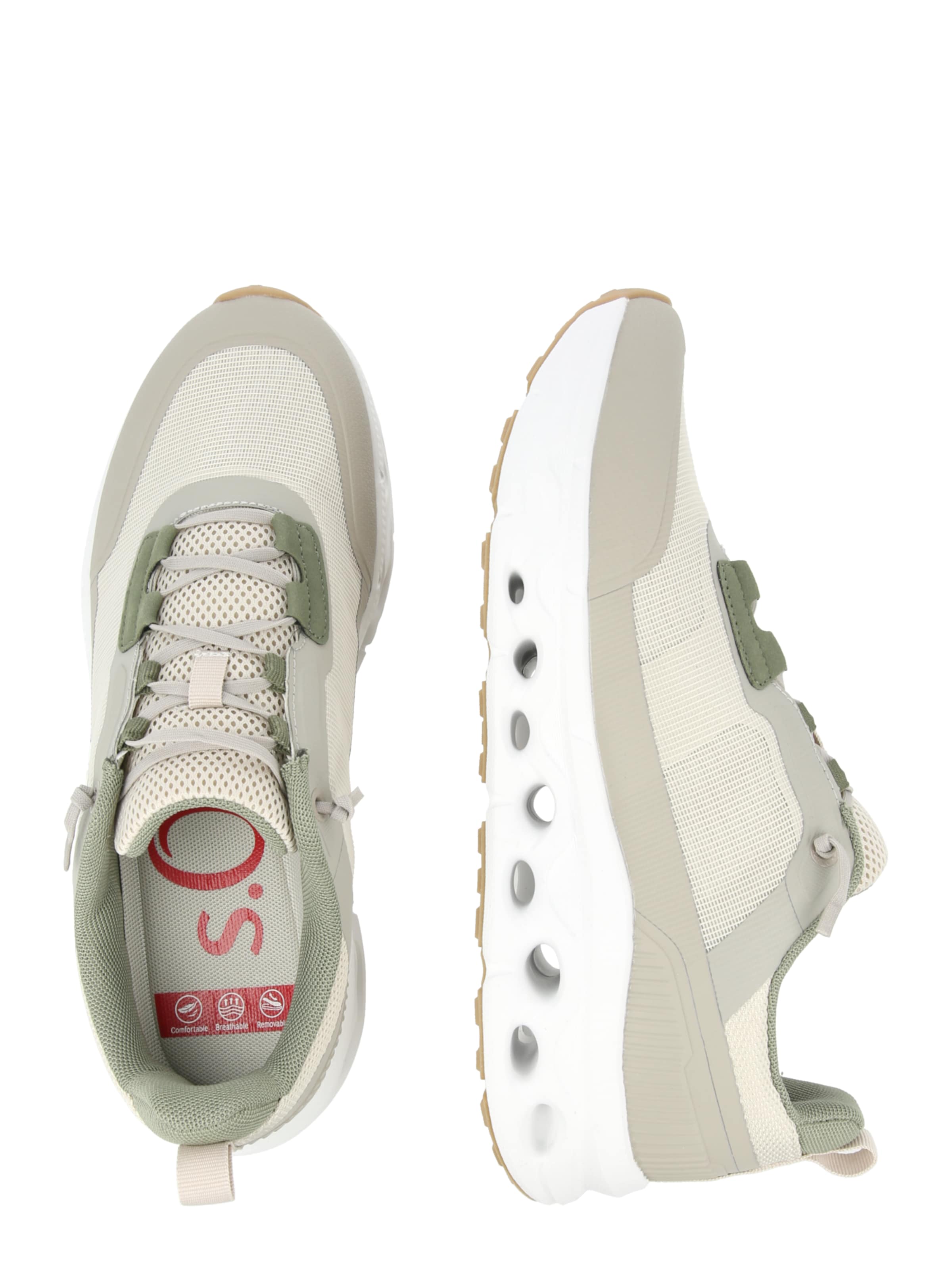s.Oliver Sneakers laag in Groen