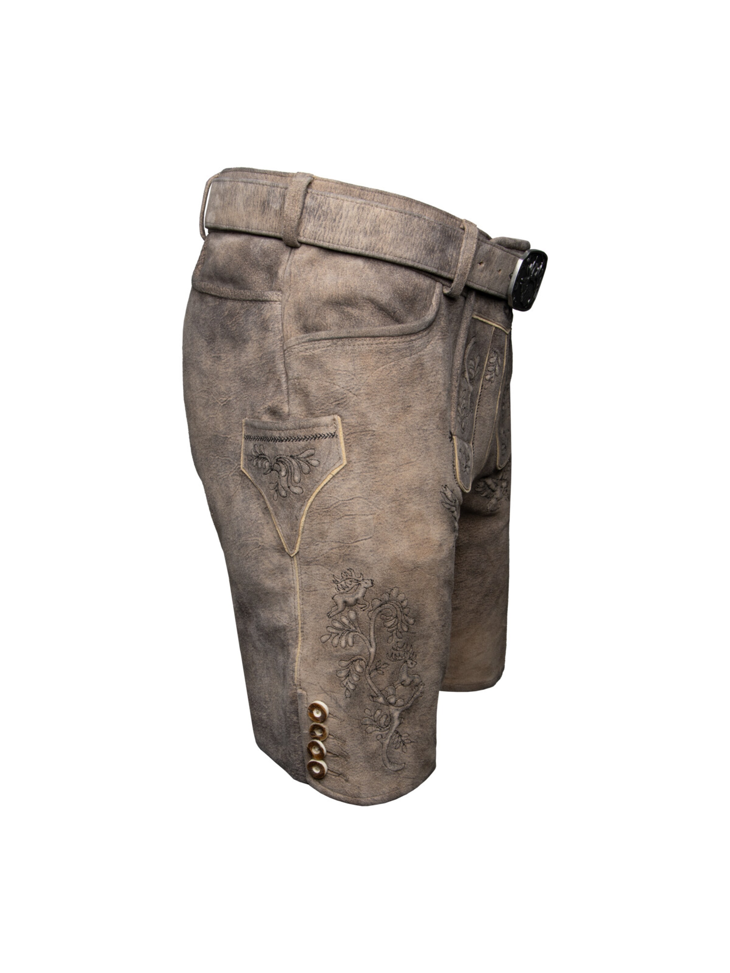 SPIETH & WENSKY - Regular Calças tradicionais 'Farchant' em castanho