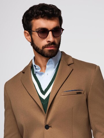 Regular fit Giacca da completo di Ombre in marrone